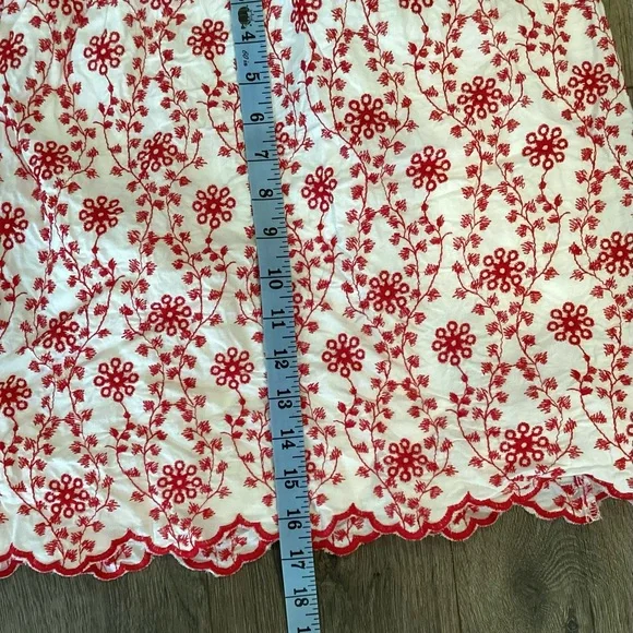 Floral Red and White Skirt - Picture 13 of 13